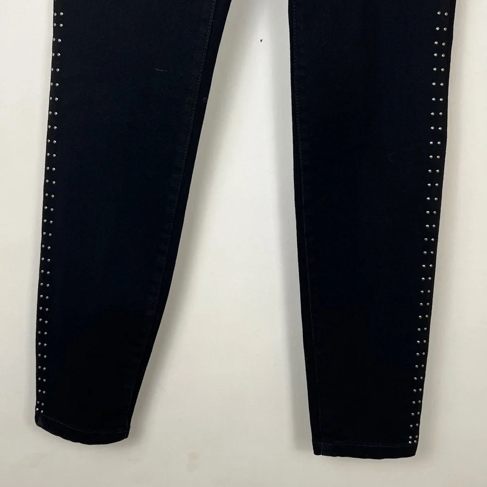 S&Co Jeggings in black with silver embellishments on sides of legs Sz XS - Picture 5 of 7